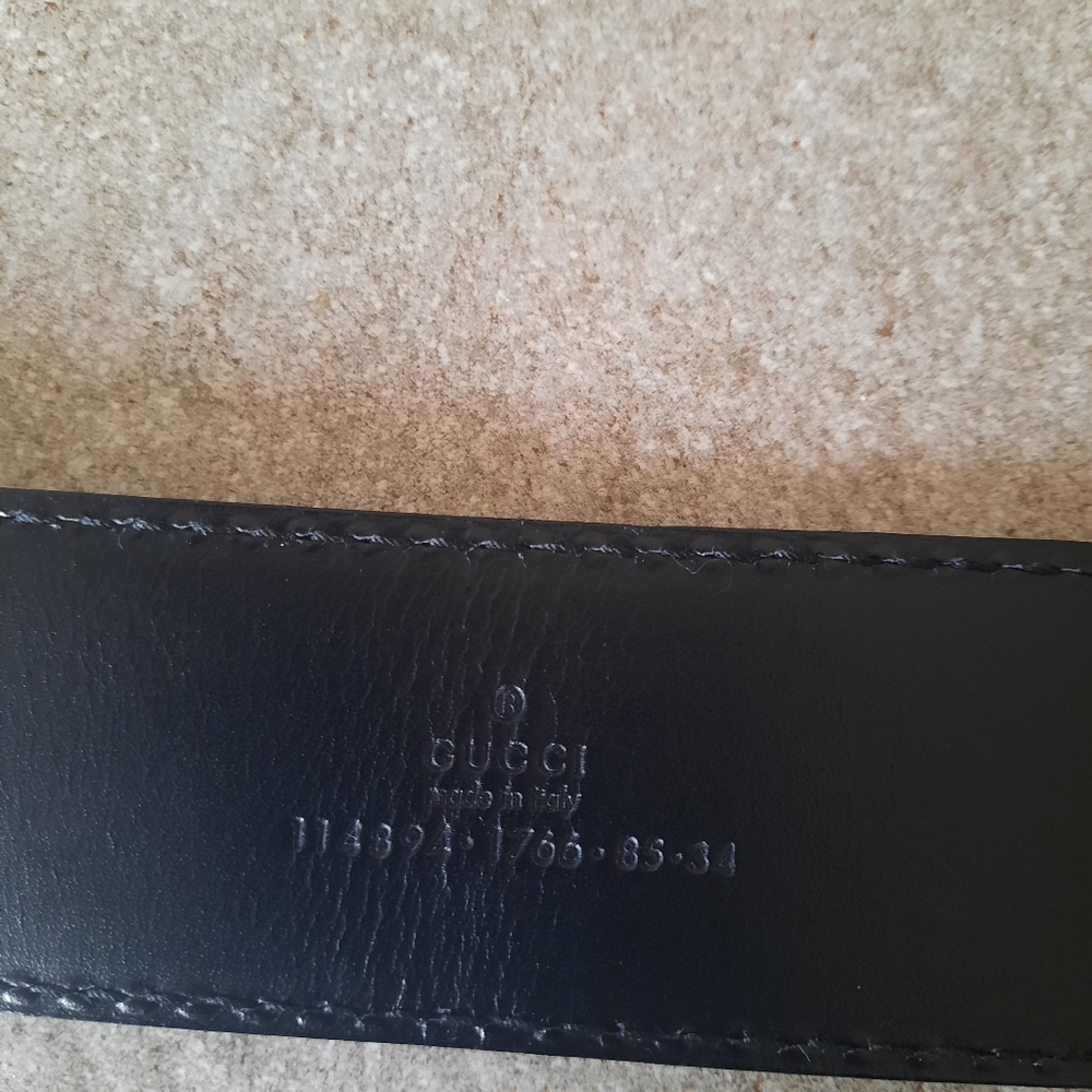 Gucci Women's Black 1955 Horsebit Wide Leather Belt Size M - Picture 10 of 16